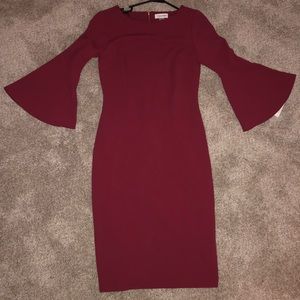 NWT Calvin Klein flutter sleeve dress size 2 new